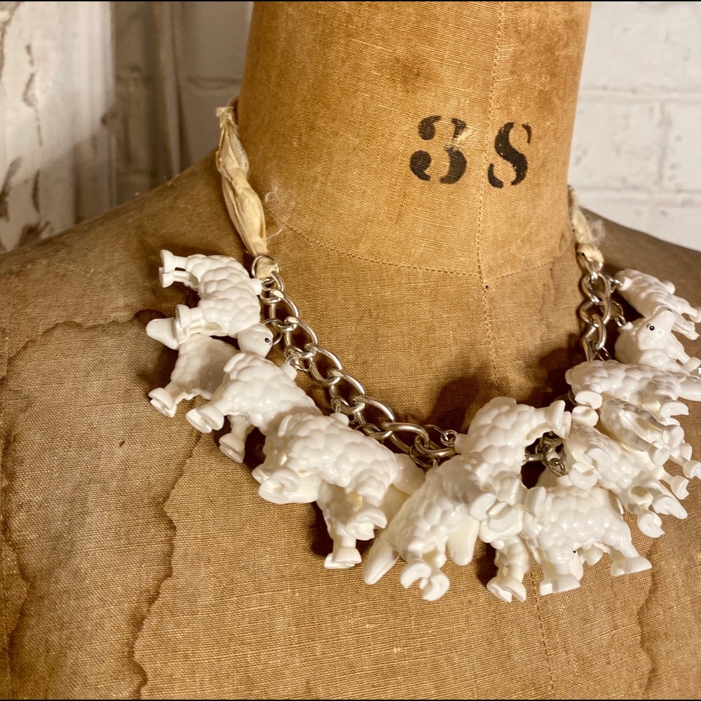 A grown up  (Mary Had a Little Lamb) necklace